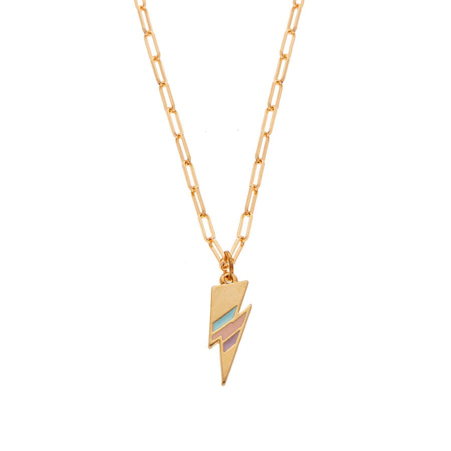 Bolt Necklace in Gold