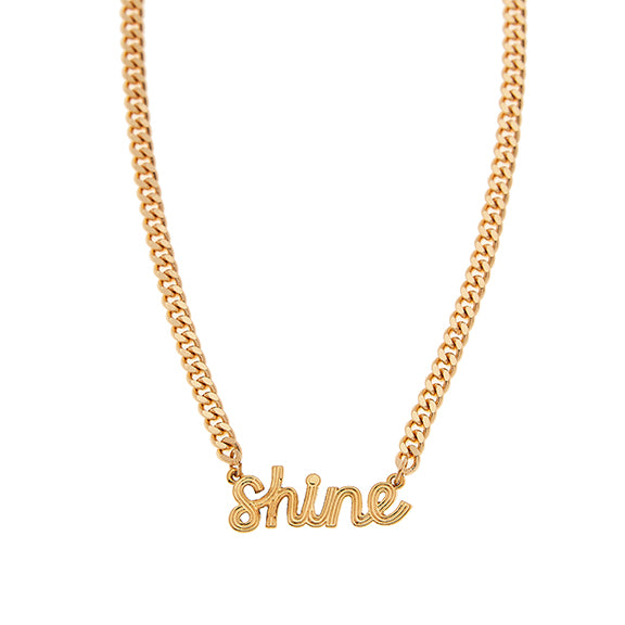 Find Your Shine Necklace in Gold