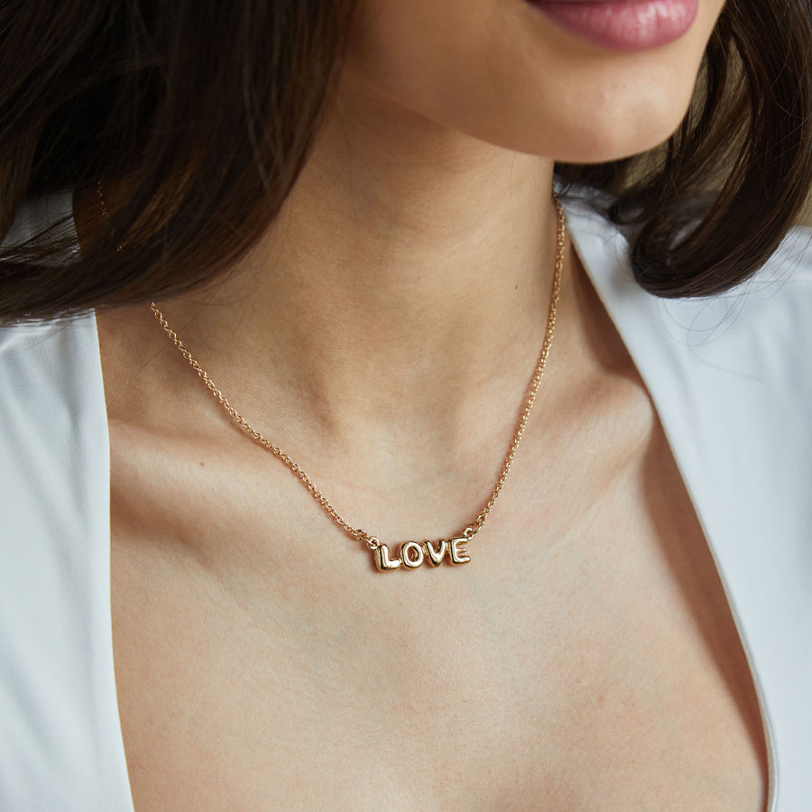 Forever Love Necklace in Gold