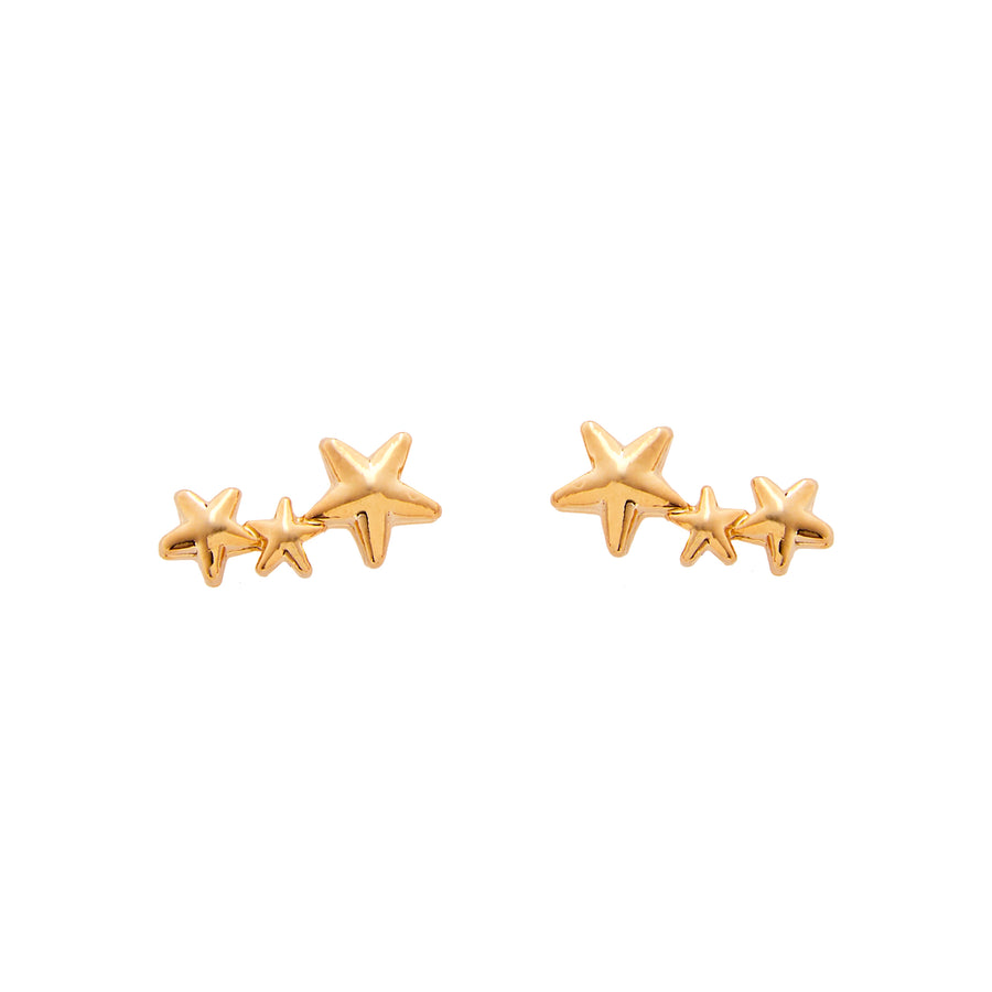 Star Earrings in Gold