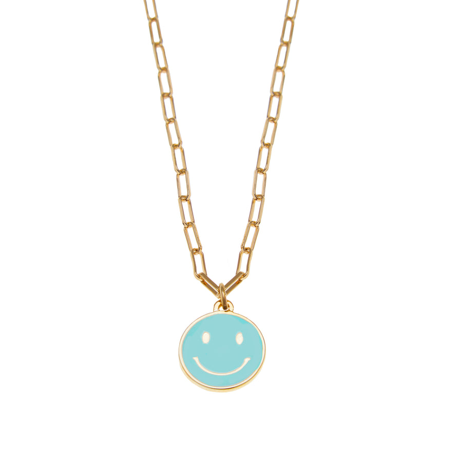 Be Happy Necklace in Gold