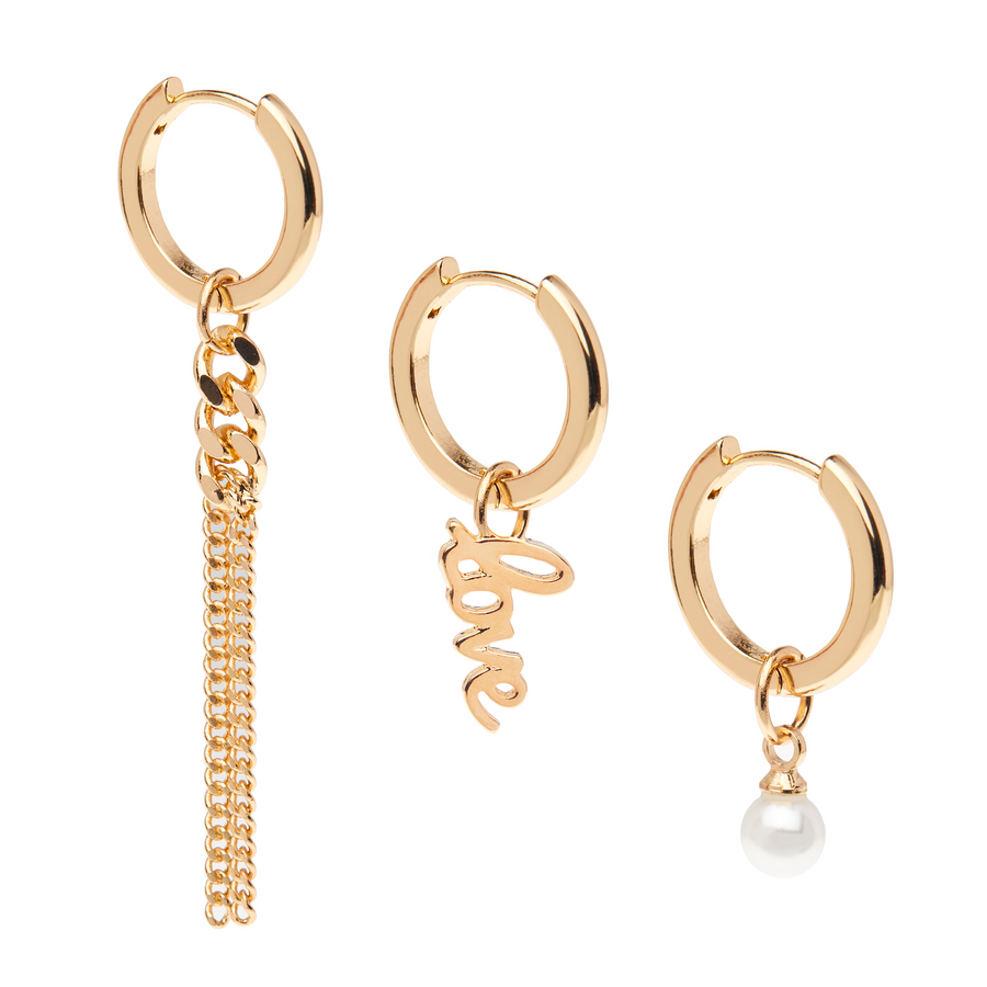 Love Match Your Mood Earrings in Gold