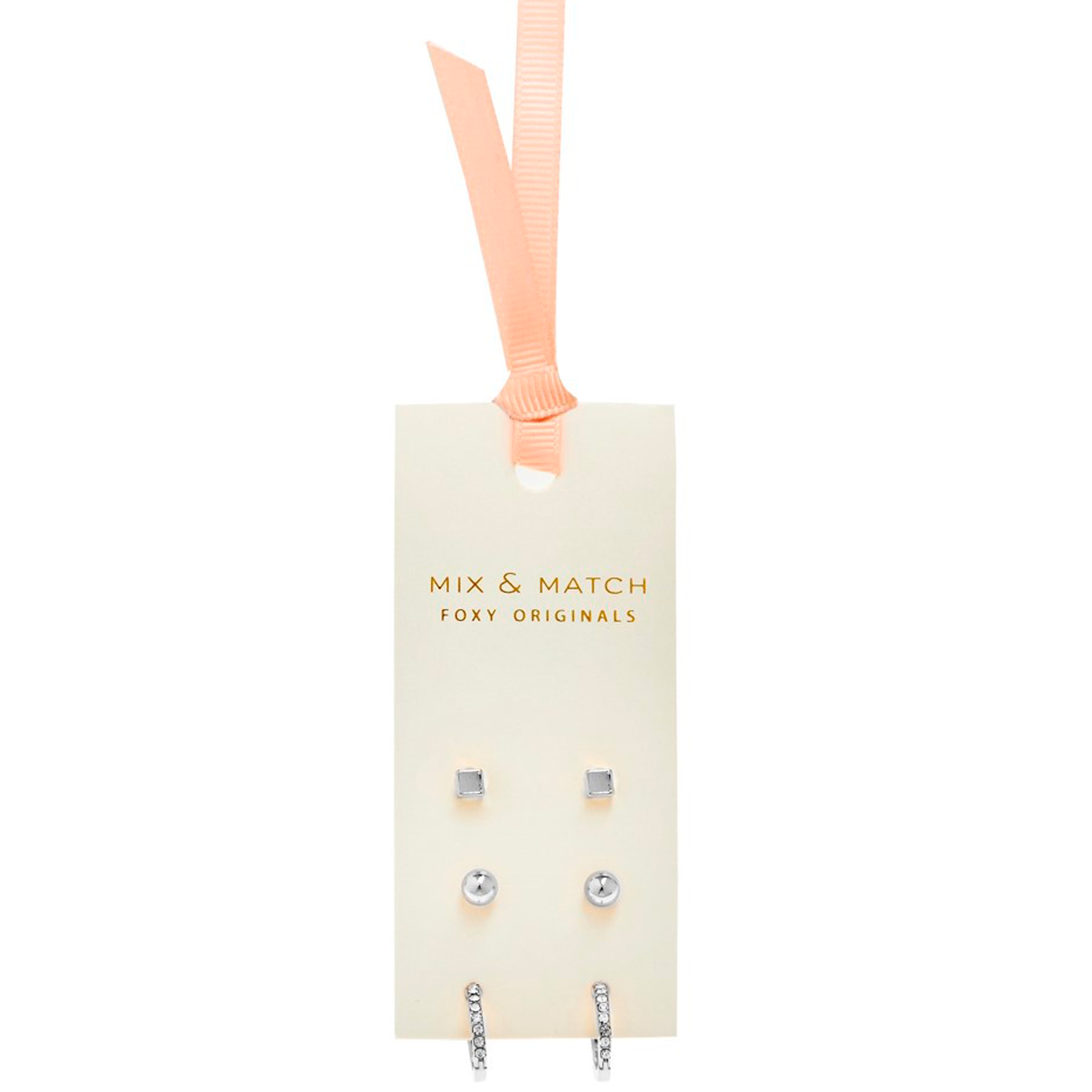 Coco Mix Match Earrings in Silver Foxy Originals