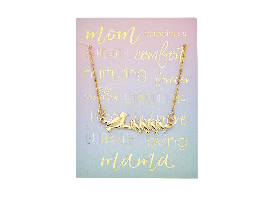 Mama Necklace - 4 babies in Gold