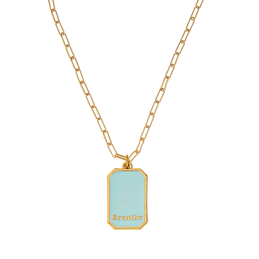 Breathe Necklace in Gold