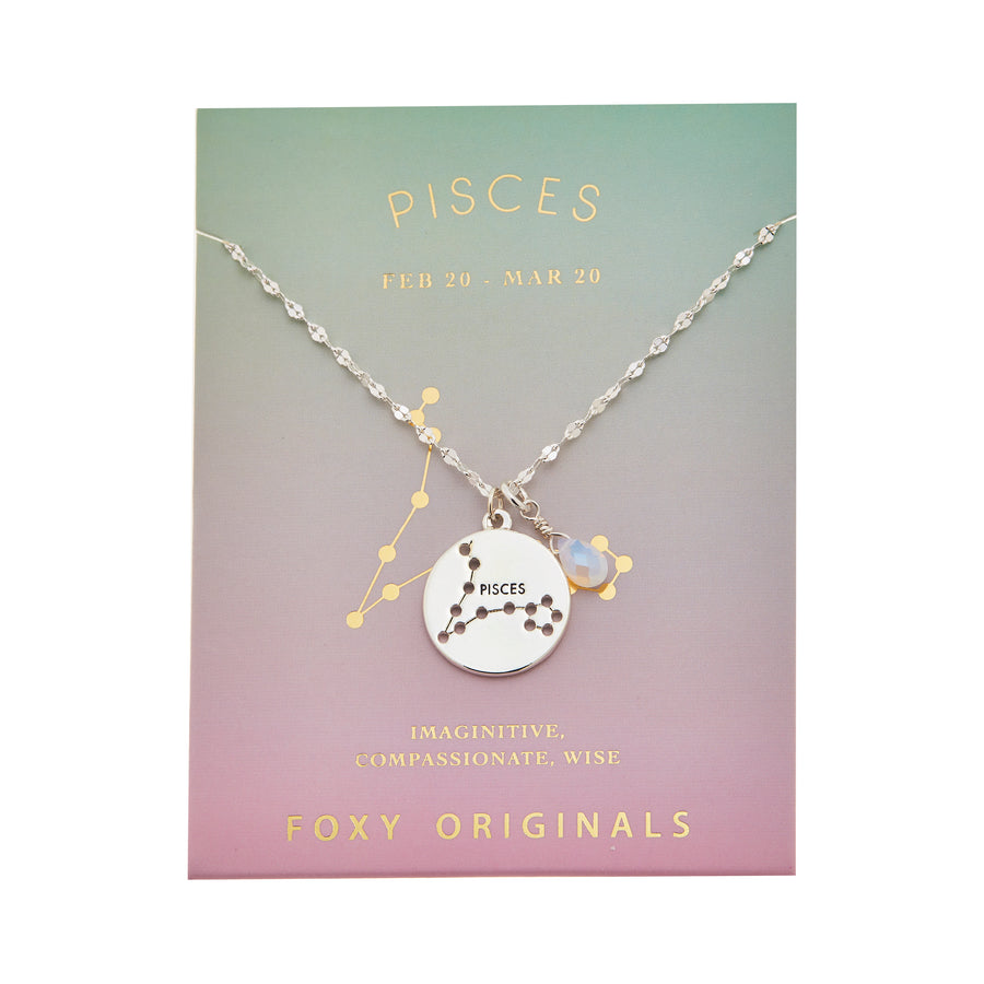 Pisces Stargazer Necklace in Silver