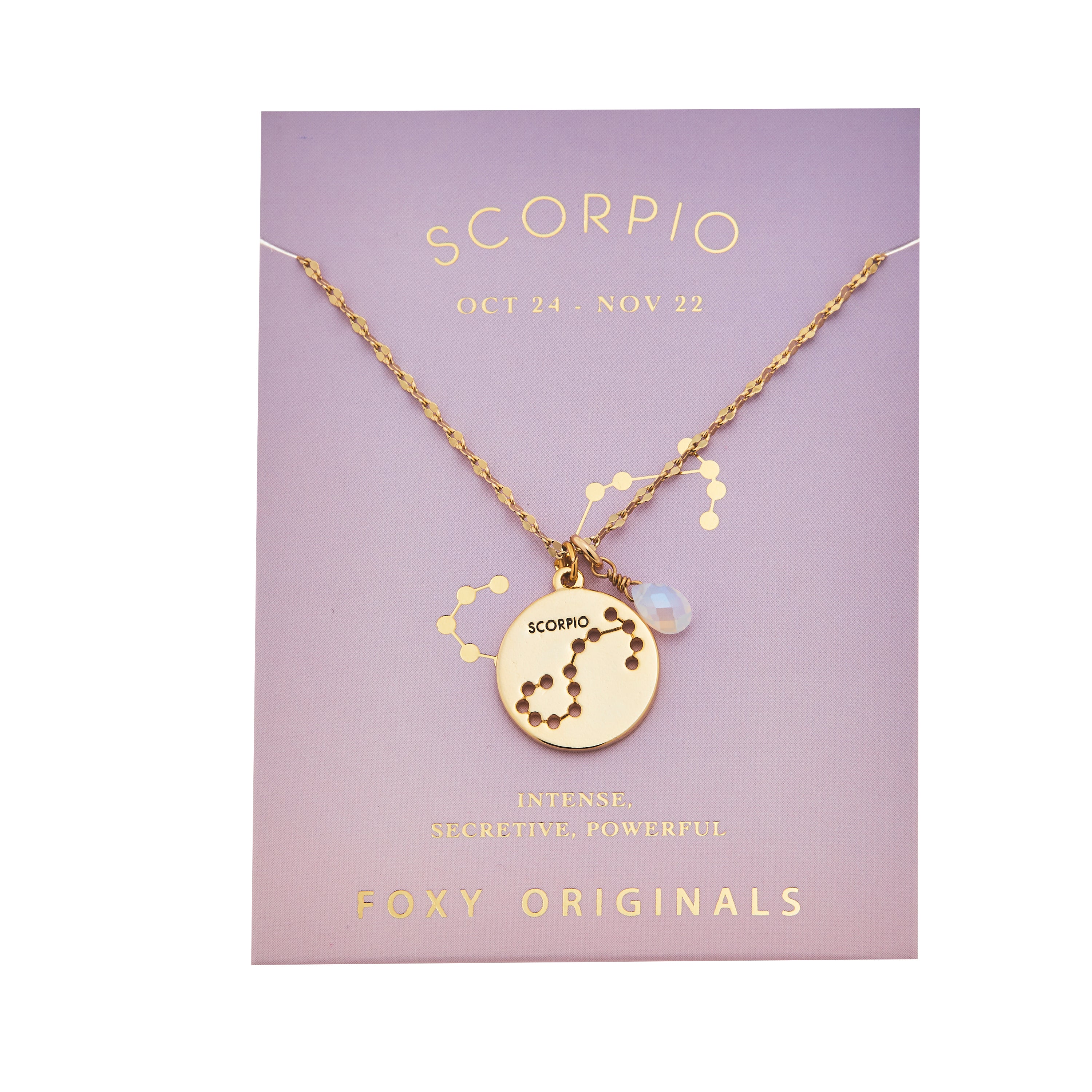 Scorpio Stargazer Necklace in Gold Foxy Originals