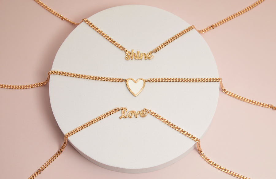 Find Your Shine Necklace in Gold