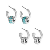 Ada Mix & Match Charm Earrings in Silver