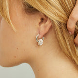 Ada Mix & Match Charm Earrings in Silver