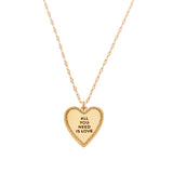 All You Need Heart Necklace in Gold