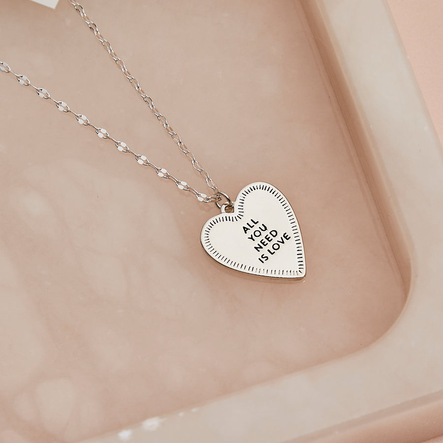 All You Need Necklace in Silver