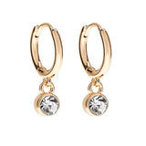 April Birthstone Earrings in Gold