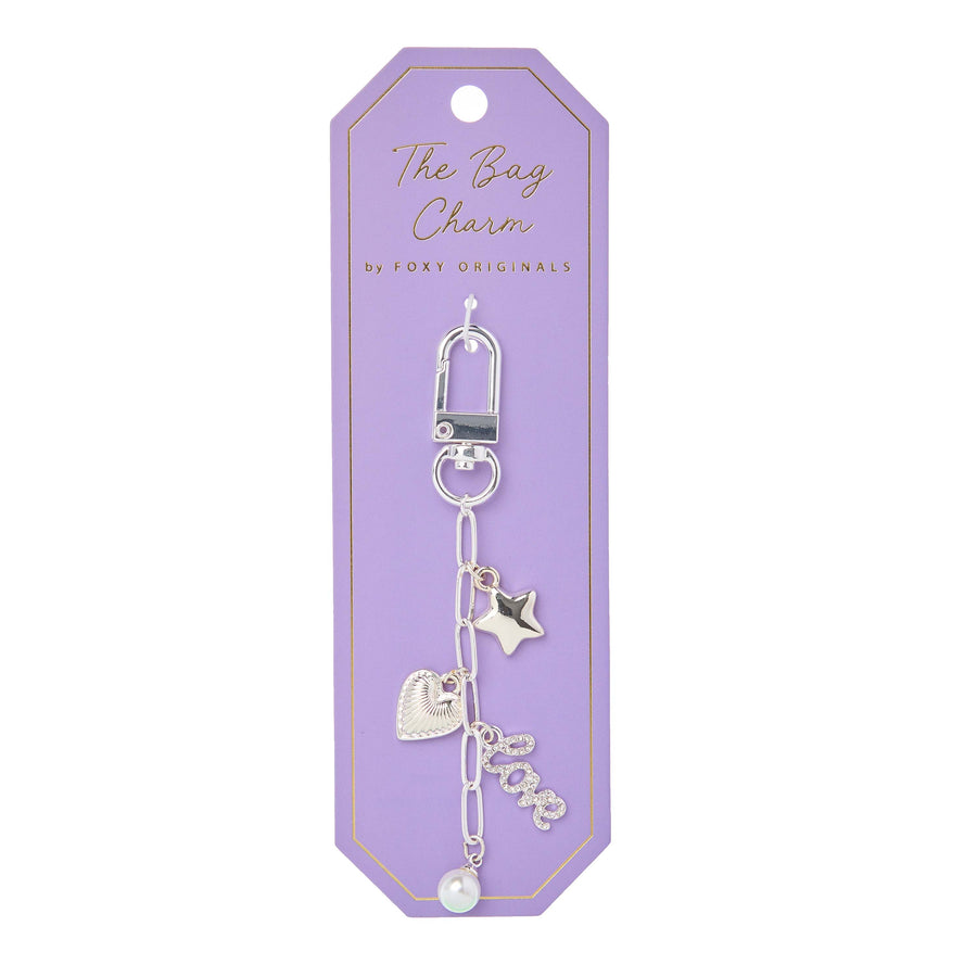 Bella Bag Charm in Silver