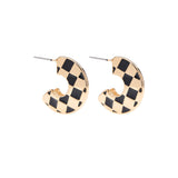 Bailey Earrings in Gold/Black