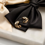 Bailey Earrings in Gold/Black