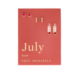 July Birthstone Earrings in Gold