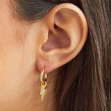 Bolt Earrings in Gold