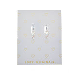 Bolt Earrings in Silver