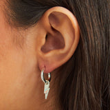 Bolt Earrings in Silver