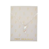 Bolt Necklace in Silver