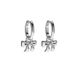 Bow Earrings in Silver