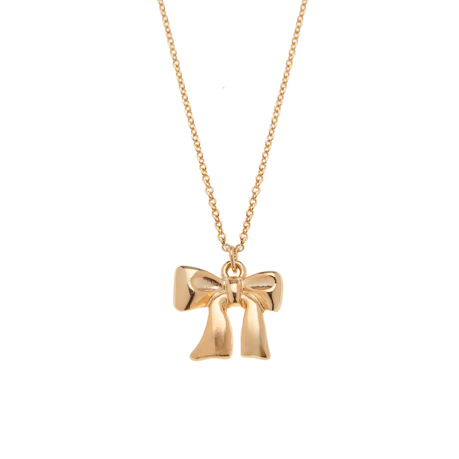 Bow Necklace in Gold