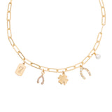 Lucky Charm Necklace in Gold
