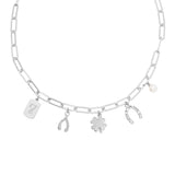 Lucky Charm Necklace in Silver