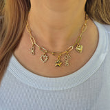 Bella Charm Necklace in Gold