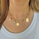 Lucky Charm Necklace in Gold