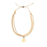 Maple Leaf Adjustable Bracelet in Gold