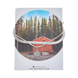 Maple Leaf Adjustable Bracelet in Silver