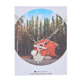 Maple Leaf Toggle Necklace in Silver