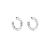 Grand Hoop Earrings in Silver