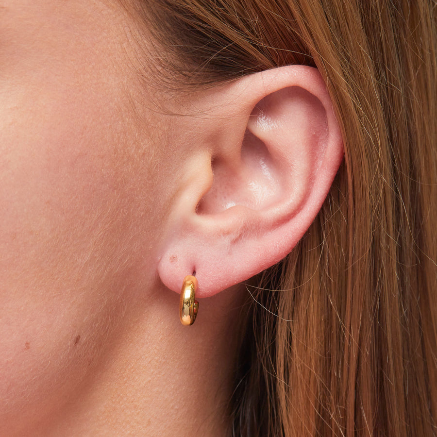 Petit Hoop Earrings in Gold