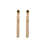 Clara Earrings in Black/Gold