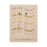 Clara Earrings in Black/Silver