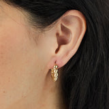 Croissant Earrings in Gold