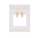 Croissant Earrings in Gold