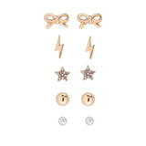 Days of the Week Earring Set in Gold