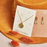 Dove Huggie Hoop Earrings in Gold