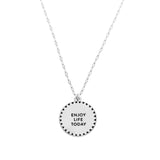 Enjoy Life Necklace in Silver