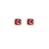 February Birthstone Earrings in Gold