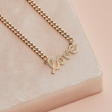 Find Your Love Necklace in Gold