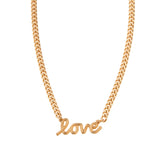 Find Your Love Necklace in Gold