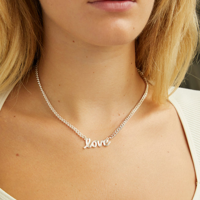 Find Your Love Necklace in Silver