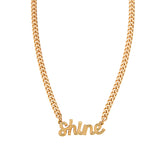 Find Your Shine Necklace in Gold