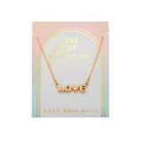 Forever Love Necklace in Gold