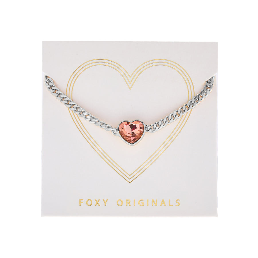 Freya Necklace in Rose/Silver